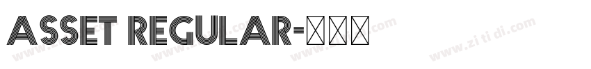 Asset Regular字体转换